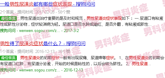 汕头男性尿道炎症状表现及用药