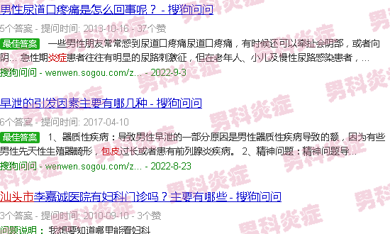 汕头包皮炎症