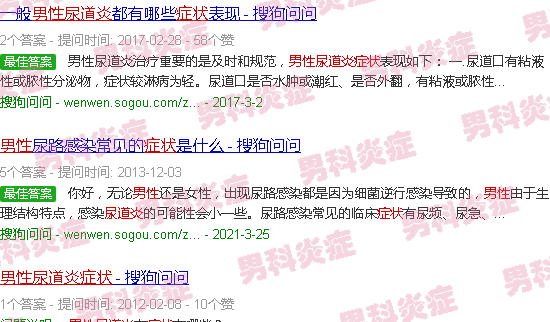 汕头男士尿道炎症状
