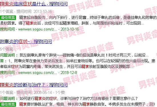 汕头精索炎症状