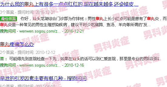 汕头睾丸炎症