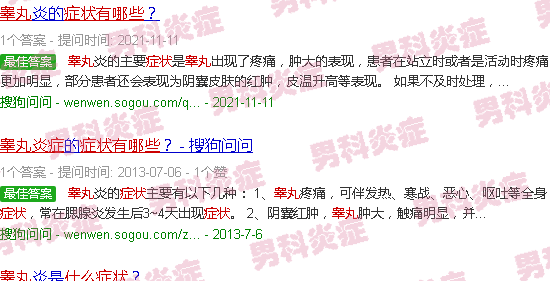 汕头睾丸炎症有哪些症状