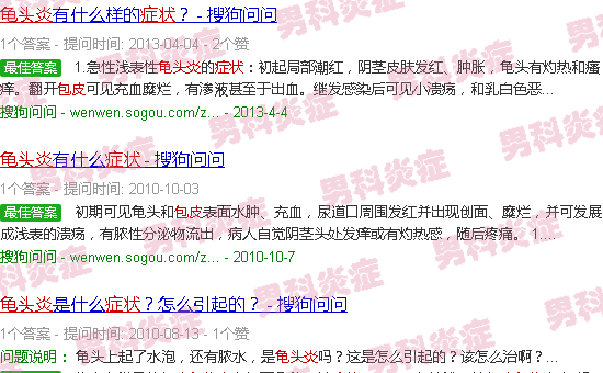 汕头包皮龟头炎症状