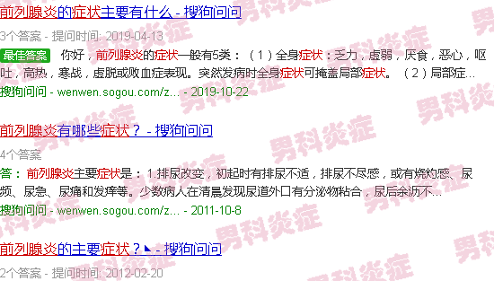 汕头男性前列腺炎症状