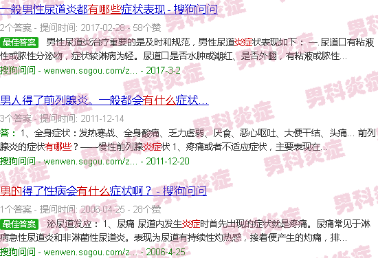 汕头男的有炎症有什么反应
