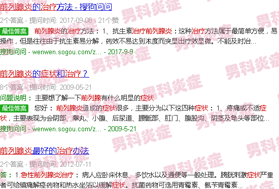 汕头急性前列腺炎症状治疗