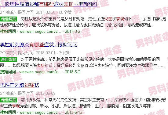 汕头男的炎症有哪些表现