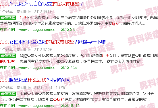 汕头炎症的症状有哪些