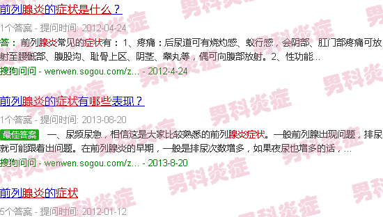 汕头前到腺炎症状是什么