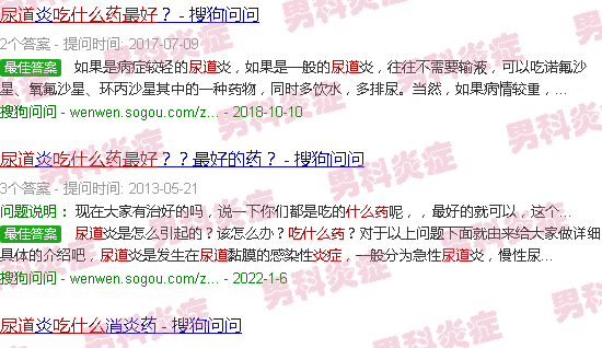 汕头尿道炎症吃什么药好