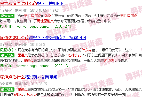 汕头尿道炎症状表现男性吃什么药