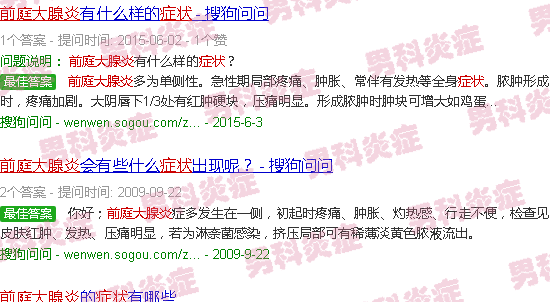汕头前庭大腺炎症状