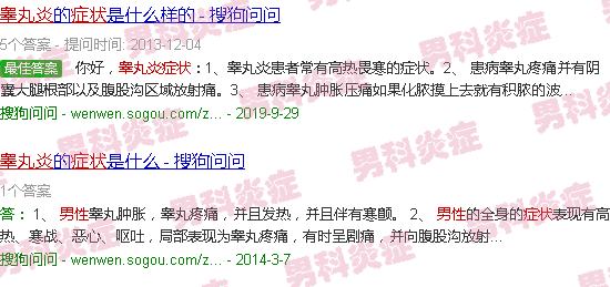 汕头男性睾丸炎症状