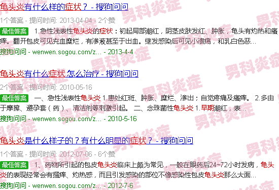 汕头早期龟头炎症状图片