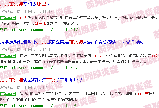 汕头前列腺在哪里