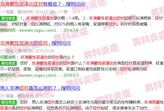 汕头非淋菌尿道炎症状表现