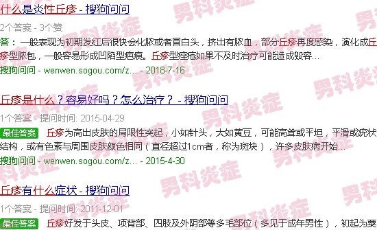 汕头炎症性丘疹是什么样子