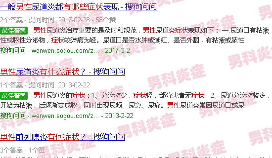 汕头男性炎症有什么症状