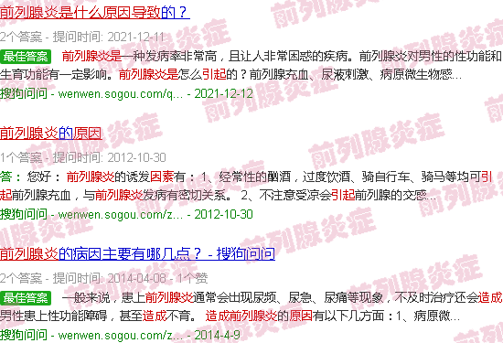 汕头前列腺炎是什么原因引起