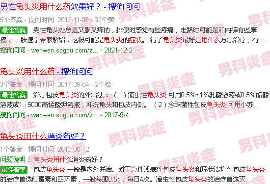 汕头龟头炎症状用什么药
