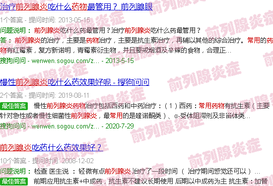 汕头前列腺炎四大常用药