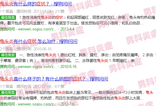 汕头男性龟头炎症状图片