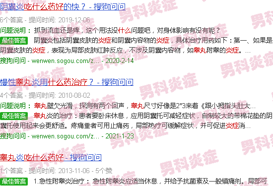 汕头睾丸有炎症吃什么药好