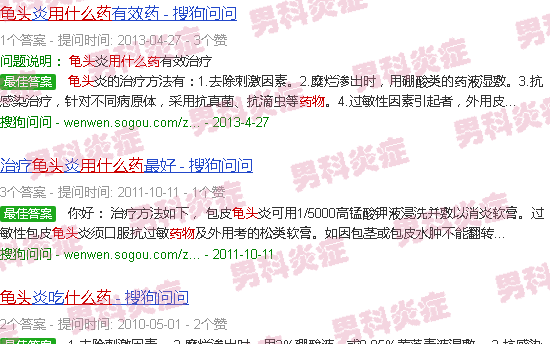 汕头龟头有炎症用什么药