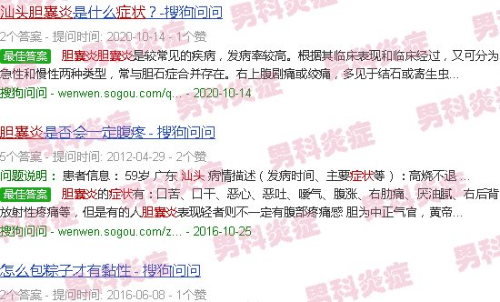 汕头胆囊炎症状