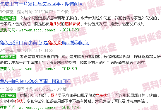 汕头龟头炎症状表现图片