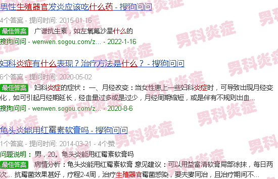 汕头生殖器官炎症用什么药