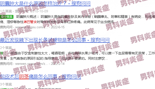 汕头阴茎淋巴管炎症状